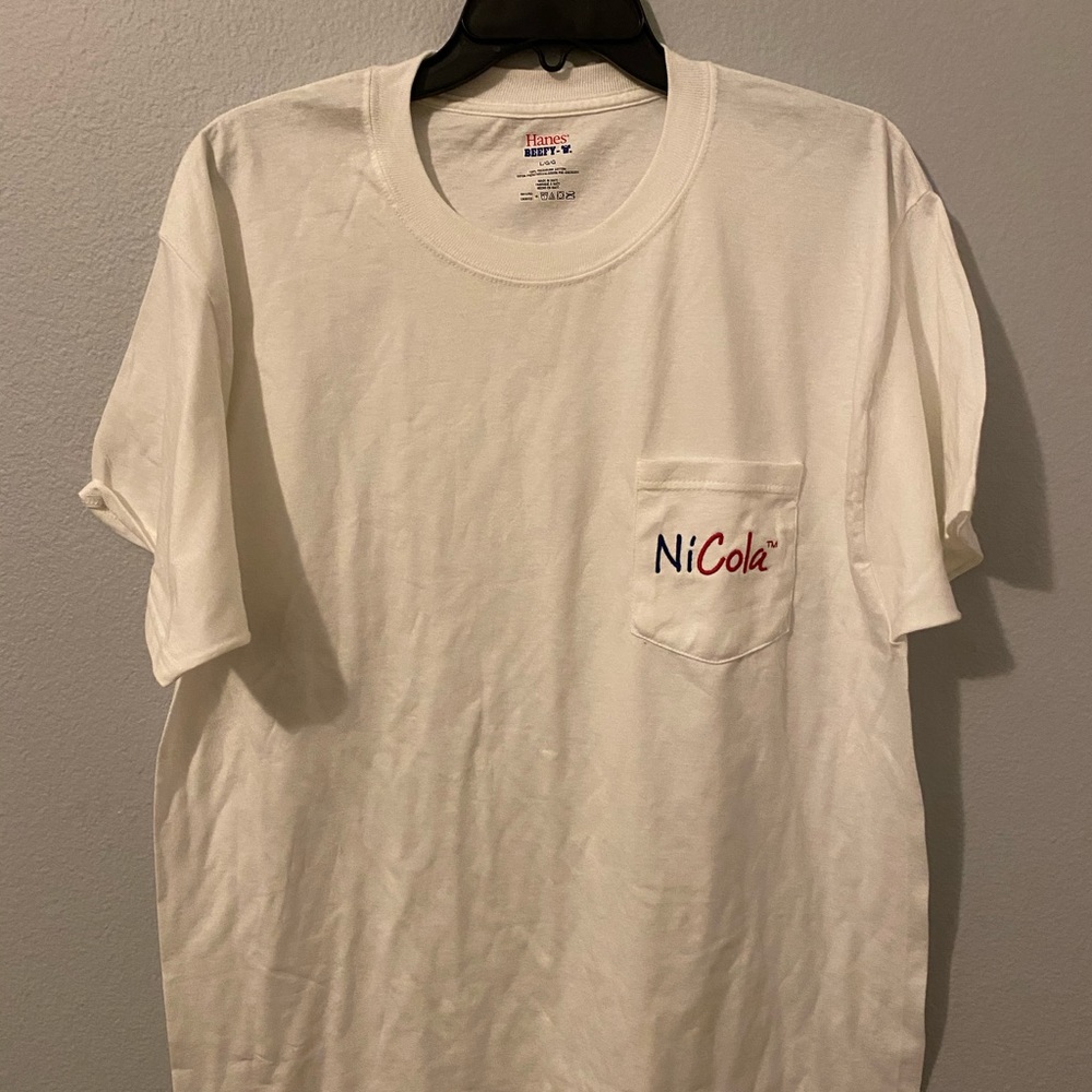 Plain white Lacroix Nicola shirt